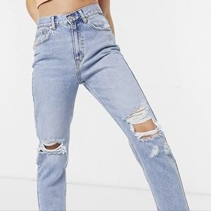 Pull & Bear | Ripped mom jeans in light wash